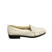 Judith Parsnip Loafer Shoes Womens 8.5 White Leather Comfort Round Toe S... - $32.37