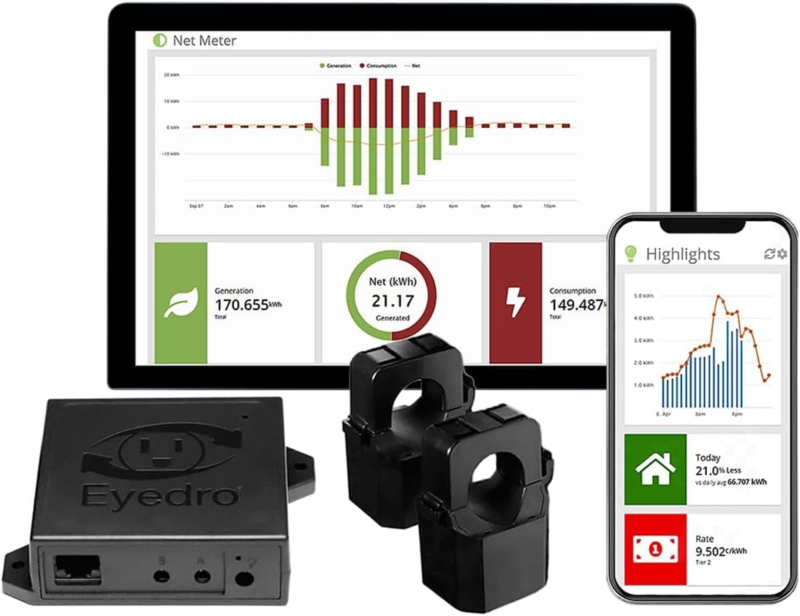 Ethernet or Wifi Connect Solar Energy/Net Metering save on Electricity B... - $256.33