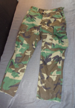 Usgi Bdu Woodland Camouflage Small Combat Tactical Pants Minor Defect - £15.88 GBP