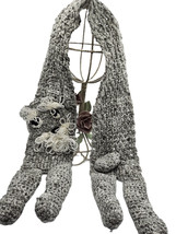 Terrier Schnauzer Breed Puppy Dog Gray Neck Scarf Crochet Handmade byBren - £35.52 GBP