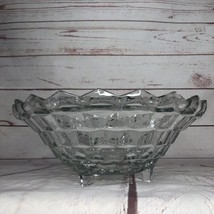 Vintage Indiana Glass Whitehall Serving Salad Fruit Bowl Dish Footed Clear - £11.18 GBP