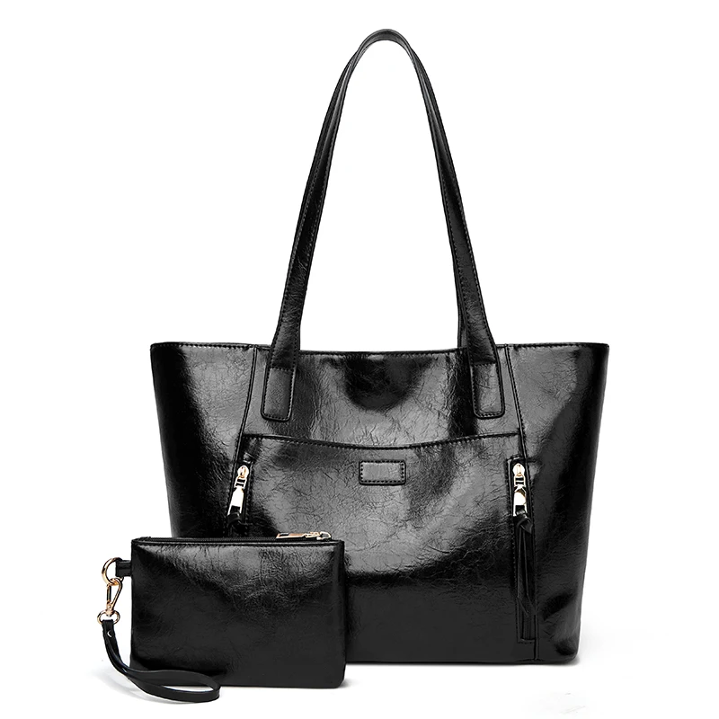 1 Set 2 PCS Women Handbags Female Designer Brand Shoulder Bags for Trave... - $46.71