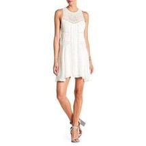 A.L.C. Silk Eggshell White Dress Pleated Crochet Neckline SZ 4 NEW $595 - £192.65 GBP