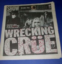 MOTLEY CRUE SHOW NEWSPAPER SUPPLEMENT VINTAGE 2005 - £19.59 GBP