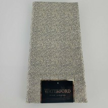 Waterford Fine Linens Napkin Silver Gray Gold Flecks Pebble Texture NEW - $19.79