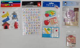 5 Packs Scrapbooking Stickers Foamies Embellishments Alphabet School Dog... - $10.00
