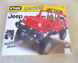 K&#39;nex You Build It Jeep Wrangler 682 Piece Building Kit Ages 9+--FREE SH... - $29.65