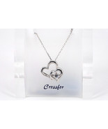 Crossfor Dancing Stone Sweet Hearts 925 Sterling Silver Necklace NYP-663 - $124.99