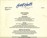 Brett Hull&#39;s Restaurant &amp; Grill Lunch and Dinner Menus 1992 St Louis Mis... - £51.38 GBP