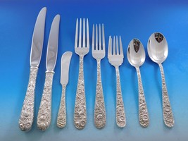 Repousse by Kirk Sterling Silver Flatware Set Service 106 pieces Dinner - £5,959.71 GBP