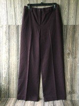 Evan Picone Stretch Dressy Slacks Pants Brown Size 6 - £10.92 GBP