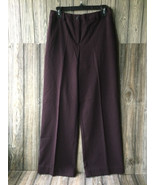 Evan Picone Stretch Dressy Slacks Pants Brown Size 6 - £10.97 GBP