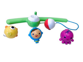 Munchkin Fishin&#39; Magnetic Rod &amp; 3 Under Water Character Bobbers Bath Toy... - £7.00 GBP