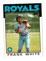 1986 Topps #215 Frank White Kansas City Royals - $3.00