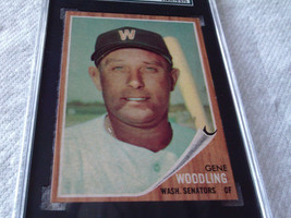1962 Topps # 125 Gene Woodling ( Green Tint ) Sgc 82 Senators Baseball - $124.99