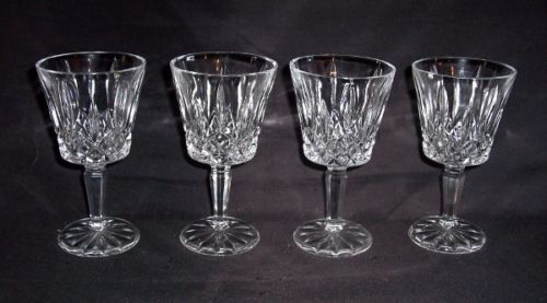Primary image for 4 Crystal 6" WINE Bar Glasses Cristal D'Arques Durand Luminarc France