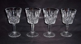 4 Crystal 6&quot; WINE Bar Glasses Cristal D&#39;Arques Durand Luminarc France - $14.85
