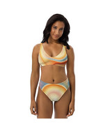 New Women&#39;s Size XS-3XL High-Waist Bikini Set Orange &amp; Blue Swimwear Rem... - £34.49 GBP+