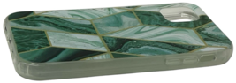 Protective TPU Case For iPhone 11 6.1" + Screen Protector - Green Marble Design image 5