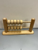 Chinese Wood Abacus 5 Rod Addition Tool From 1980s - $8.42