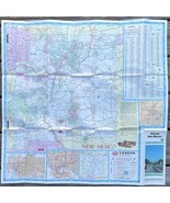 Vintage 1980 Arizona New Mexico Road Map AAA 26&quot; x 26&quot; Albuquerque Phoen... - $11.69 CAD