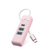 ORICO USB C Hub 3 Ports USB 3.1 to USB 3.0 Adapter Pink with 0.5ft Cable - $64.54 MXN ORICO USB C Hub 3 Ports USB 3.1 to USB 3.0 Adapter Pink with 0.5ft Cable - $64.54 MXN