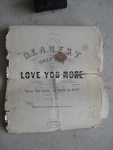 1850s Sheet Music Booklet Love You More LOOK - £35.61 GBP