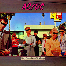 Album Covers - AC-DC - Dirty Deeds Done Dirt Cheap (1976) Cover Poster 24&quot;x 24&quot; - £32.47 GBP