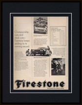 1968 Firestone Tires 11x14 Framed ORIGINAL Vintage Advertisement - £34.82 GBP