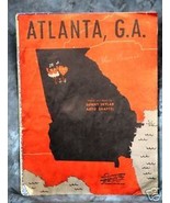 ATLANTA, G.A. 1945 Song Sheet - £1.58 GBP