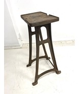 Vintage CAST IRON Table Base bench ends machine heavy antique metal New ... - £435.85 GBP