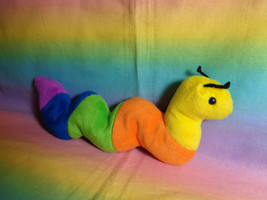 Vintage 1996 TY Beanie Babies Inch The Rainbow Worm Caterpillar w/Tags Retired - £9.47 GBP