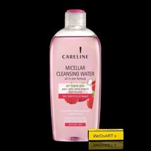 CARELINE Makeup removal micellar face water with raspberry hydrosol 400 ml - £28.63 GBP