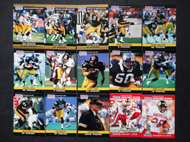 1990 Pro Set Series 1 Pittsburgh Steelers Team Set 15 Football Cards - £3.92 GBP