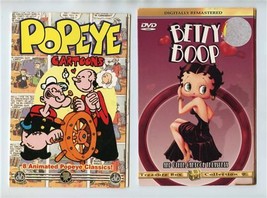Popeye Cartoons And Betty Boop Cartoon Treasures DVD&#39;s - £8.70 GBP