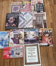 Quilting Lot Of 12 Magazines And Books, Quilter, Quilt Craft, Better Homes Etc. - £9.53 GBP