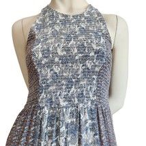 Japna Sleeveless Smocked Dress Women Size Large Multicolor Floral Paisle... - $13.37
