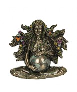 Pregnant Greek Mother Earth Goddess Gaia Bronze Finish Statue 6.75 Inches High - £77.97 GBP