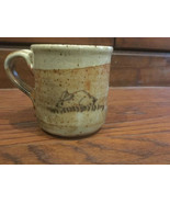 Bunny Rabbit Pottery Mug Handmade Signed - $15.00