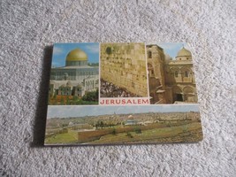 Jerusalem Israel Souvenir picture Postcard Folder 18 pictures vintage - £11.67 GBP