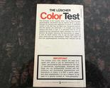 Luscher Color Test [Mass Market Paperback] - $29.39