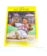 1991 Fleer Baseball Card Tom Glavine Atlanta Braves P #689 - £0.77 GBP
