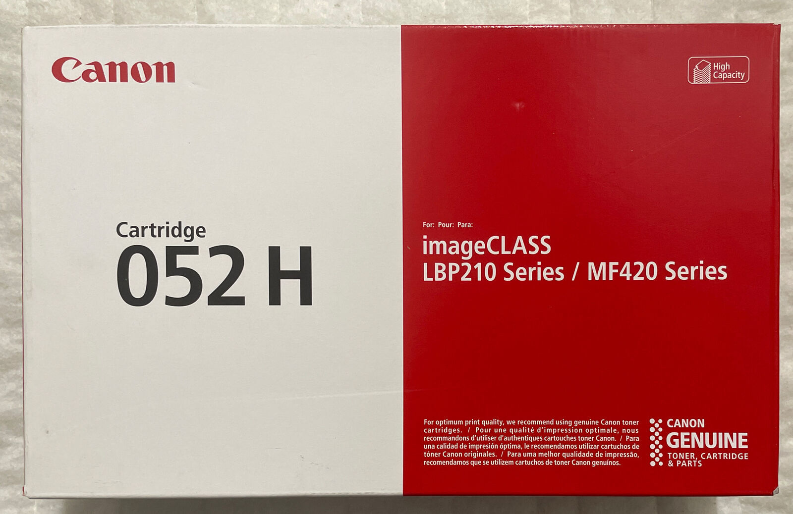 Canon 052H Hi-Capacity Black Toner Cartridge 2200C001 imageCLASS LBP210 & MF420 - $139.48