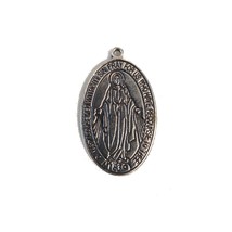 Vintage Mother Mary Conceived Without Sin Sacred Pendant Medal 1830 - £9.31 GBP