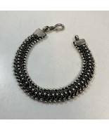 925 Sterling Silver Boho Design Bead 7.5” Bracelet 37.9g - $125.06 CAD