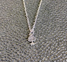 925 Sterling Silver Plated Tree Necklace Silver Color - $245.38 MXN