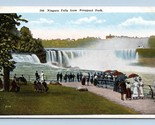 View From Prospect Park Niagara Falls New York NY UNP Unused WB Postcard M5 - $3.02