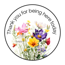 30 THANK YOU FOR BEING HERE TODAY ENVELOPE SEALS STICKERS LABELS TAGS 1.5&quot; - £5.89 GBP