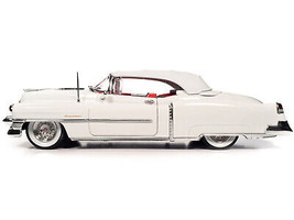 1953 Cadillac Eldorado Soft Top Alpine White w Red Interior 1/18 Diecast Car Aut - £87.80 GBP