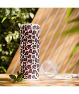 Leopard Print Skinny Tumbler, 20oz | Stylish Gift, Reusable Straw, Anima... - $1,025.16 MXN